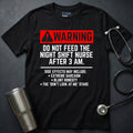 WARNING NURSE T-SHIRT