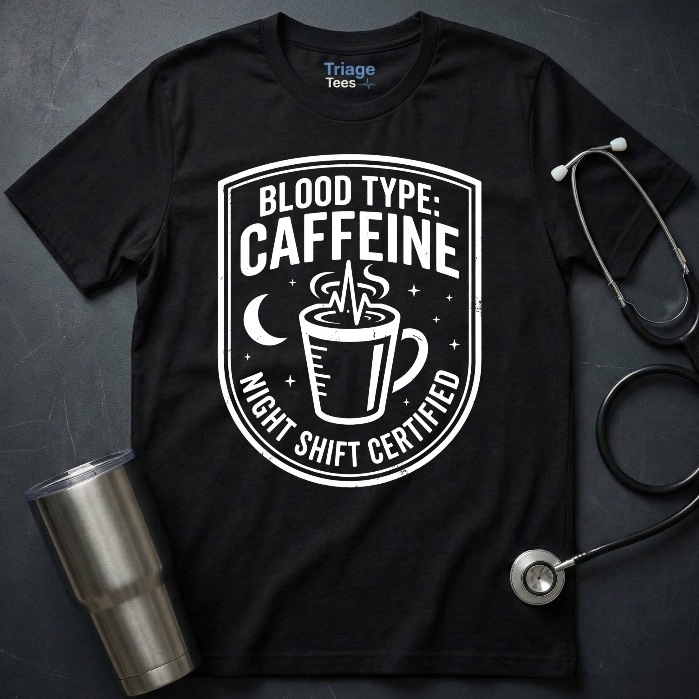 Blood Type Caffeine T-Shirt