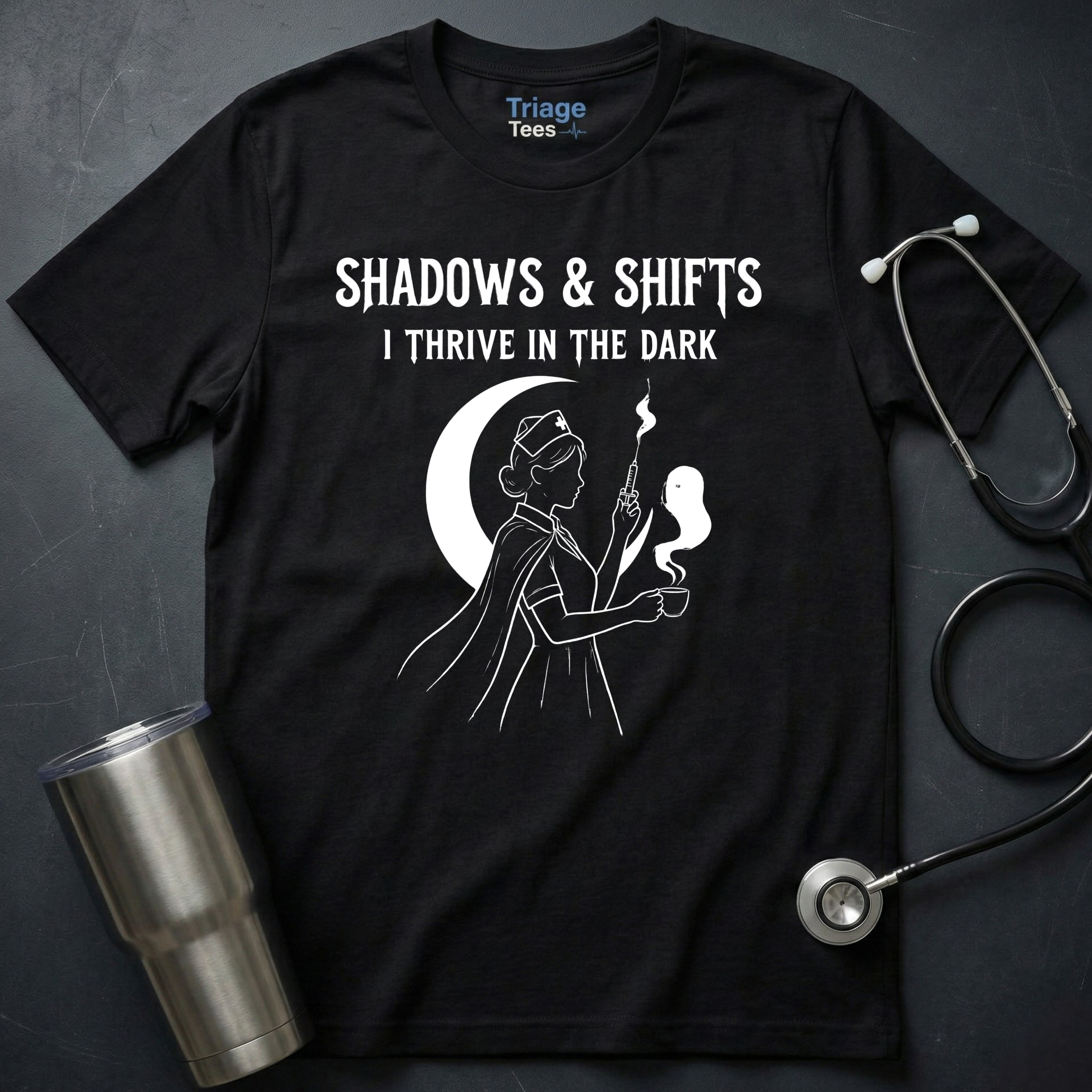 Shadows & Shifts Nurse T-Shirt