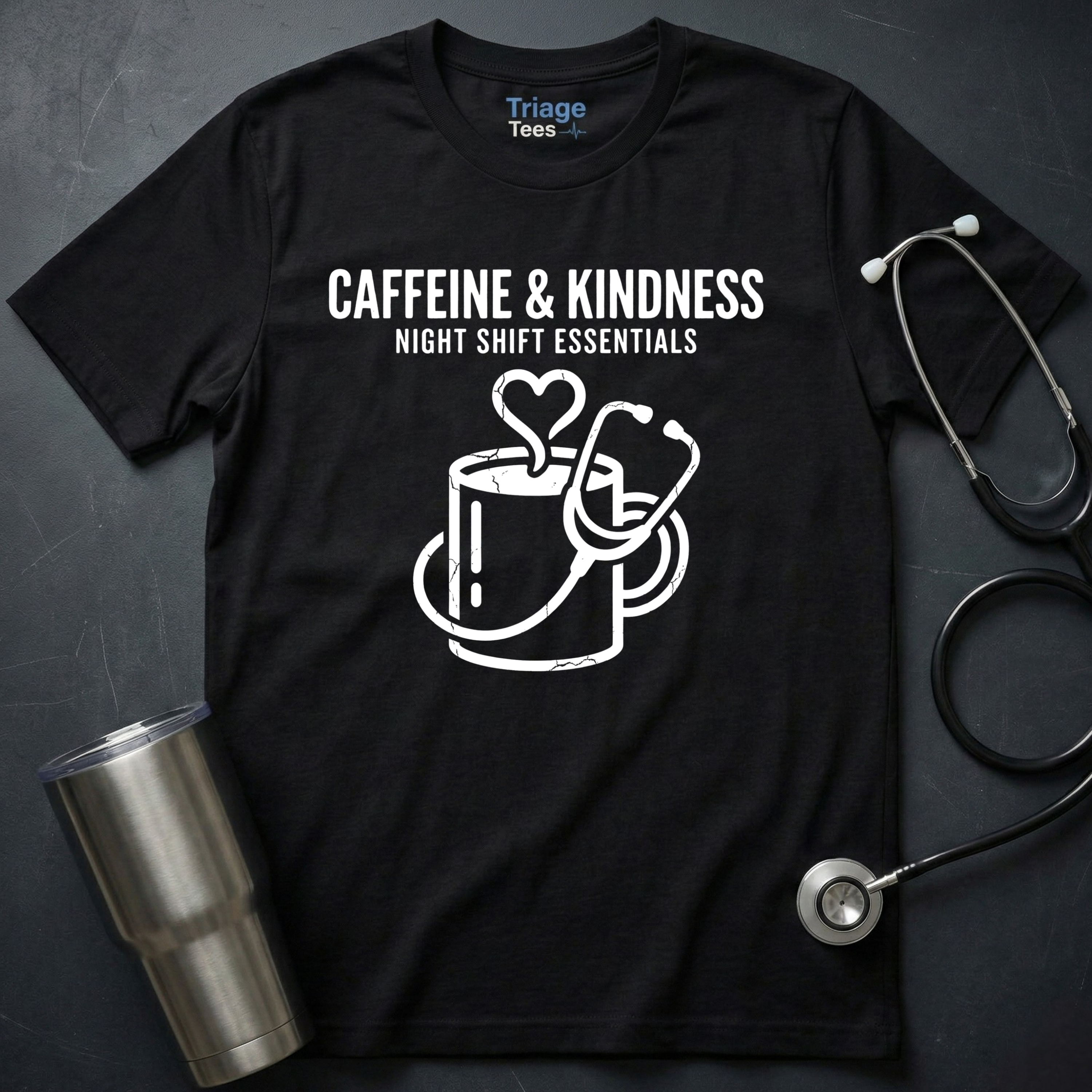 Caffeine & Kindness Nurse Shirt