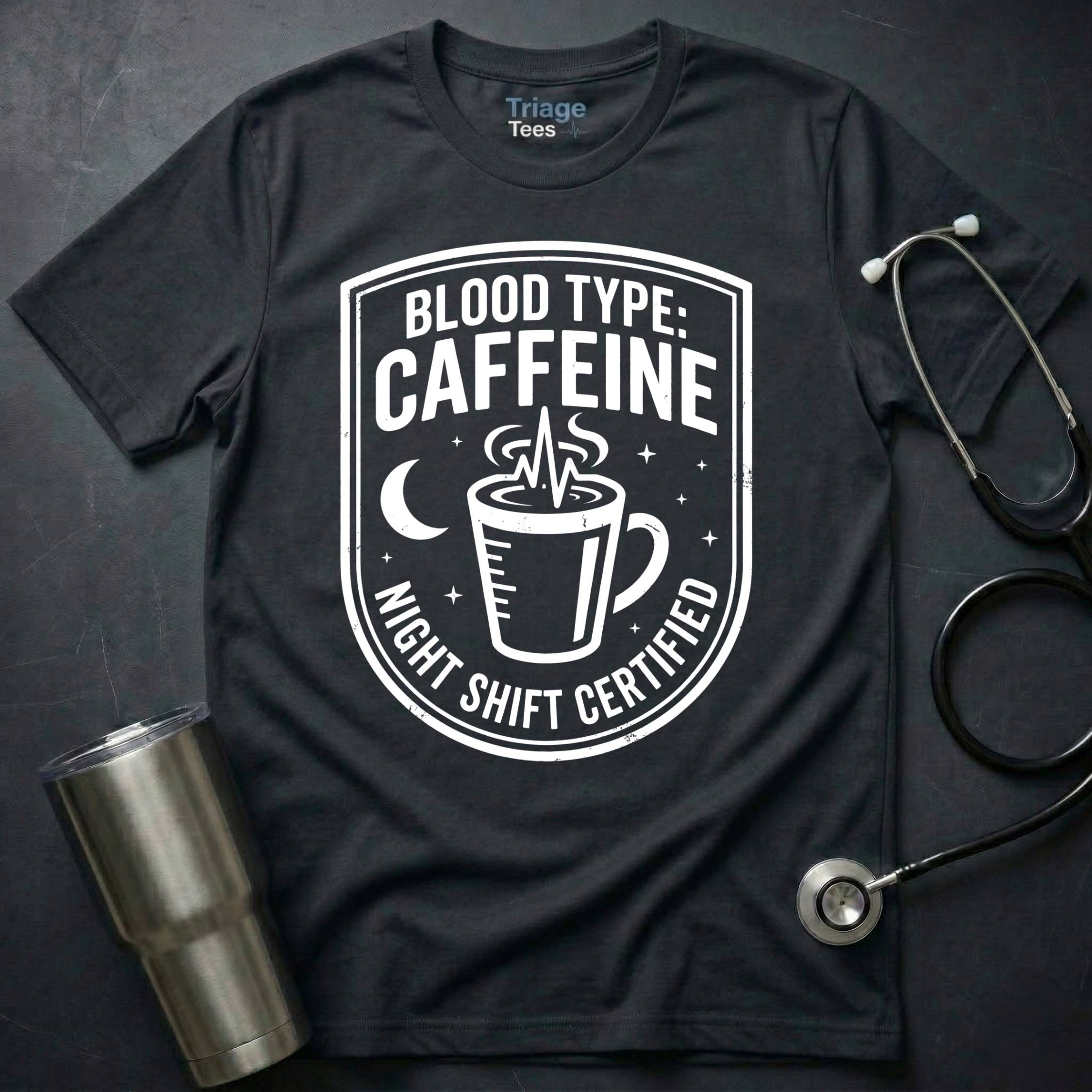 Blood Type Caffeine T-Shirt
