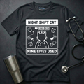 Nine Lives Nurse Tee