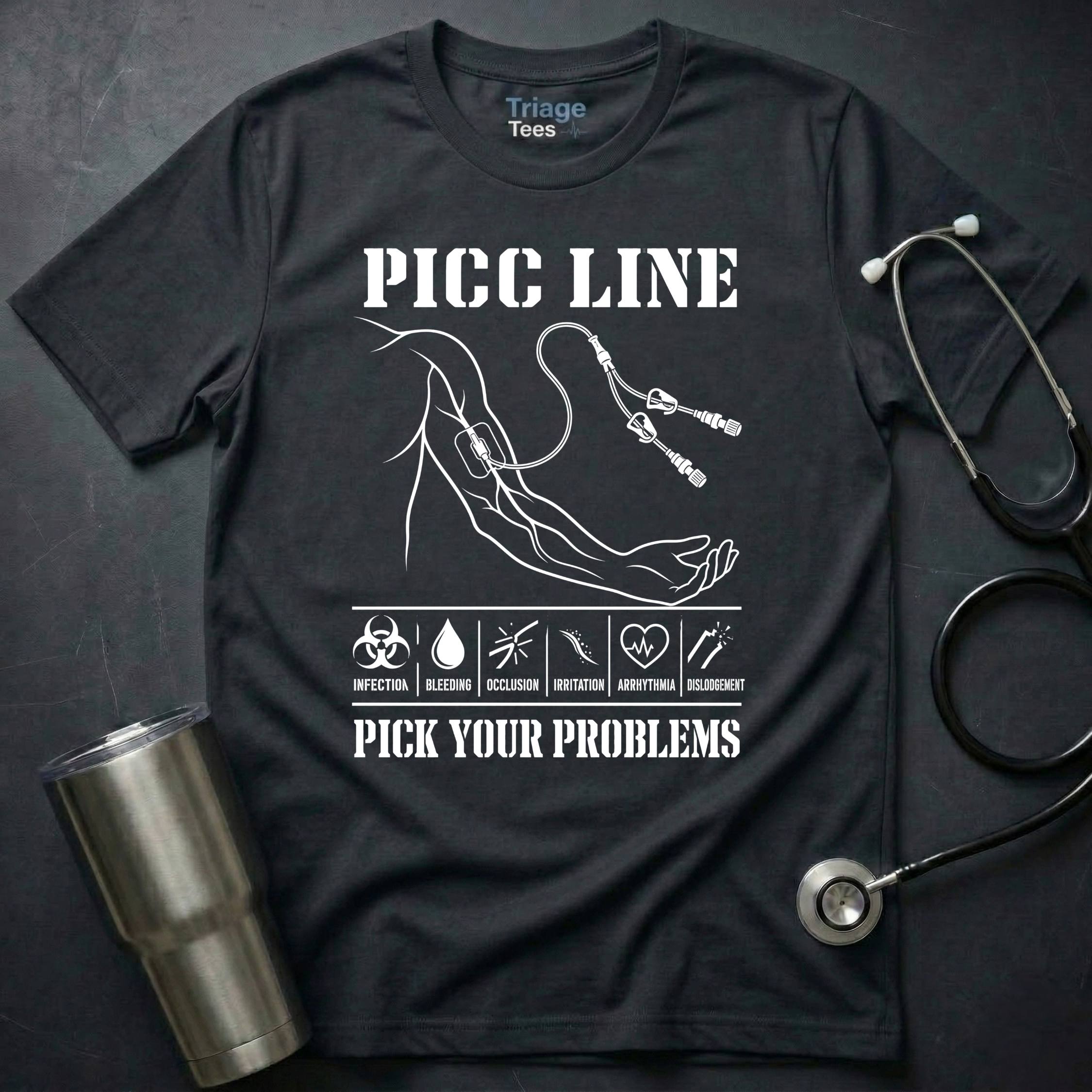 PICC LINE T-SHIRT