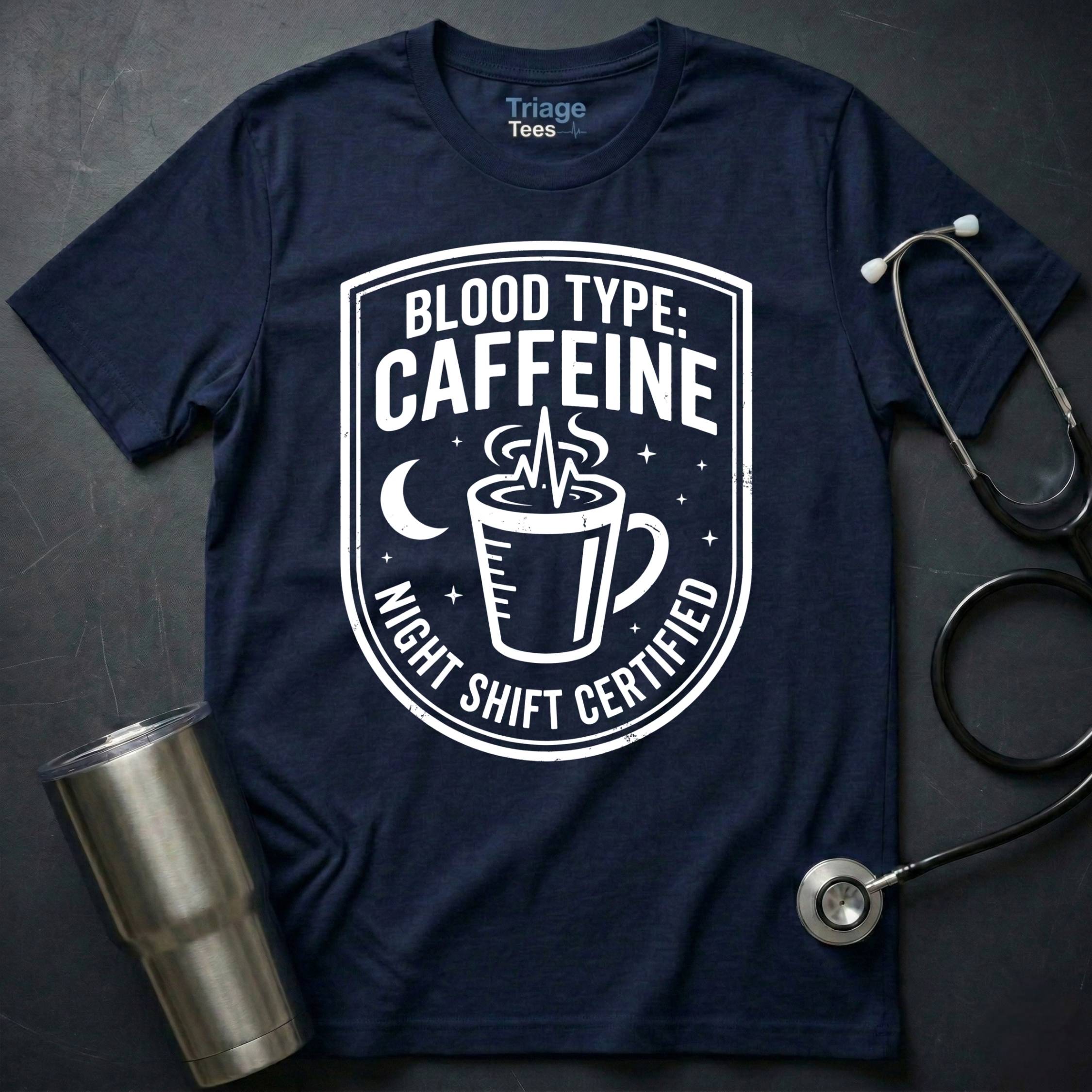 Blood Type Caffeine T-Shirt