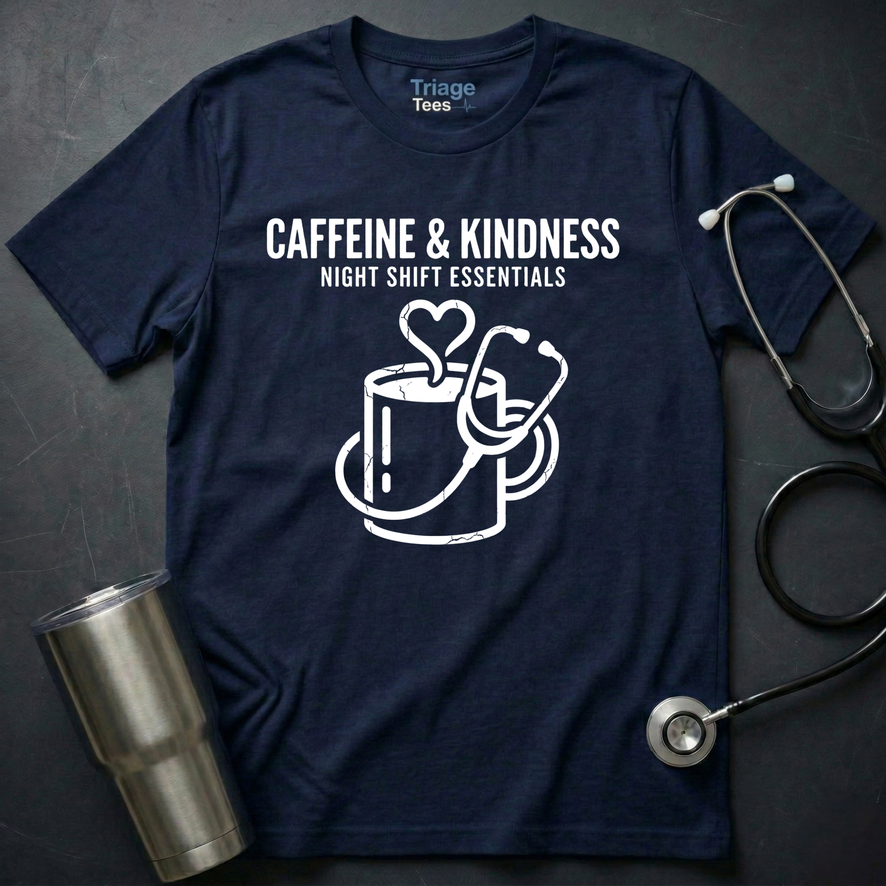Caffeine & Kindness Nurse Shirt